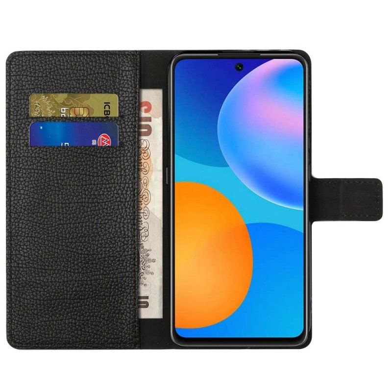 Etui Folio do Samsung Galaxy M23 5G Skórzana Tekstura Liczi