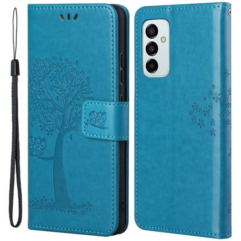 Etui Folio do Samsung Galaxy M23 5G Sowa Drzewo