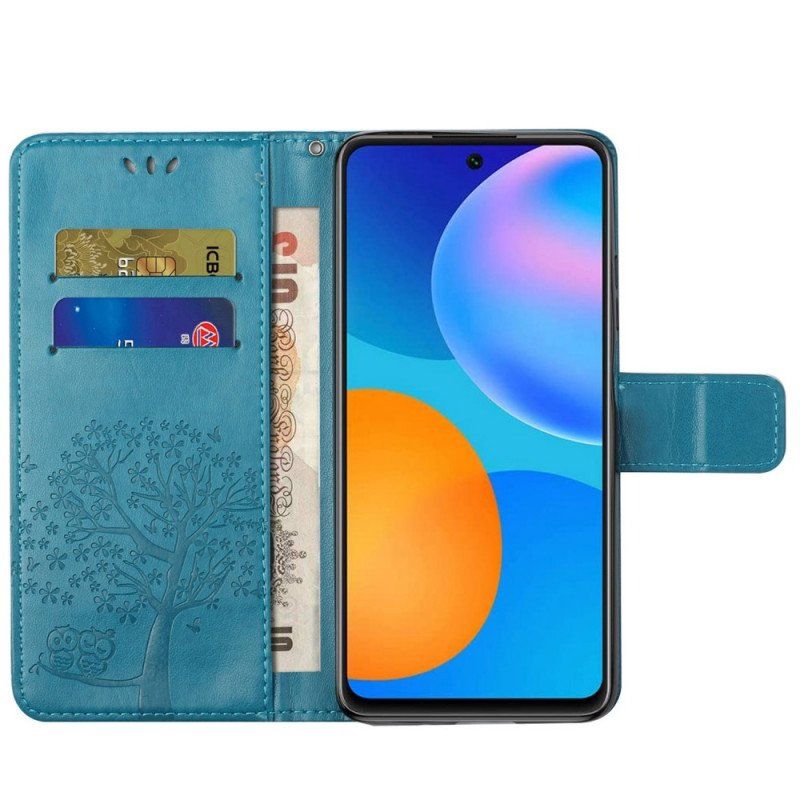 Etui Folio do Samsung Galaxy M23 5G Sowa Drzewo