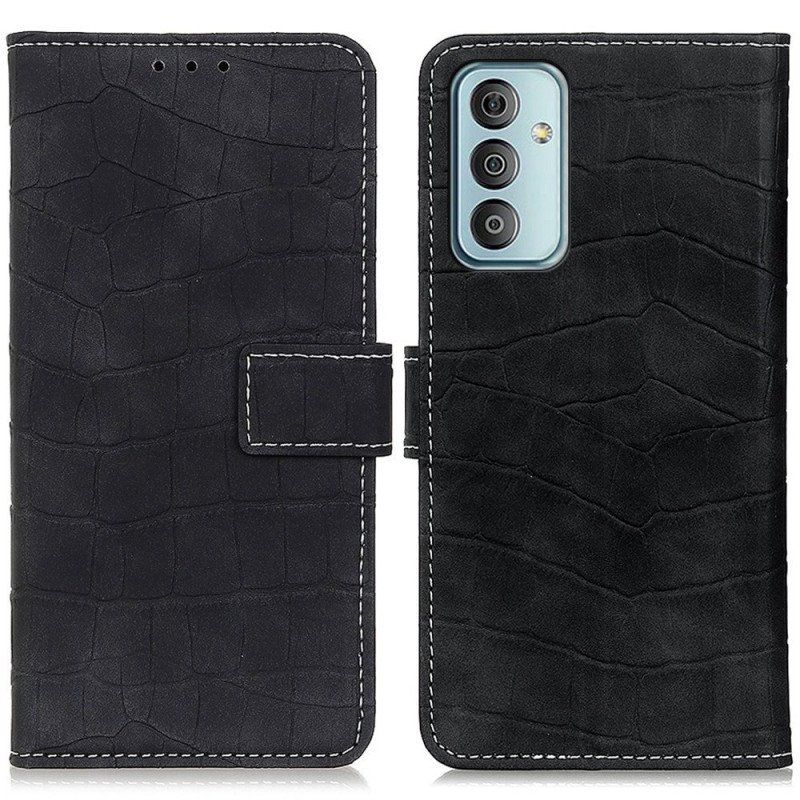 Etui Folio do Samsung Galaxy M23 5G Styl Skóry Krokodyla