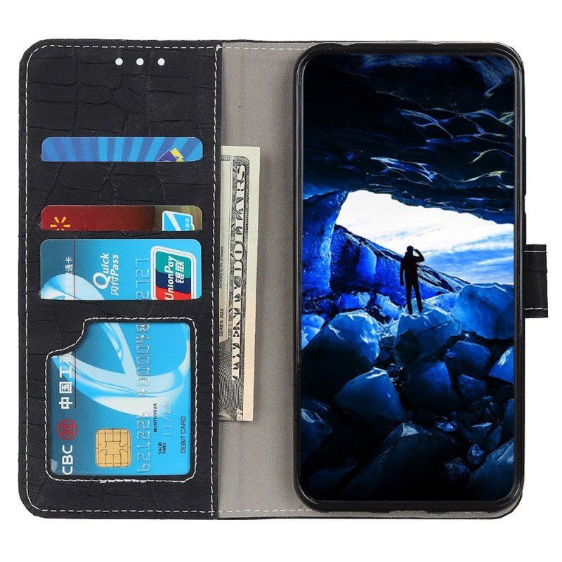 Etui Folio do Samsung Galaxy M23 5G Styl Skóry Krokodyla