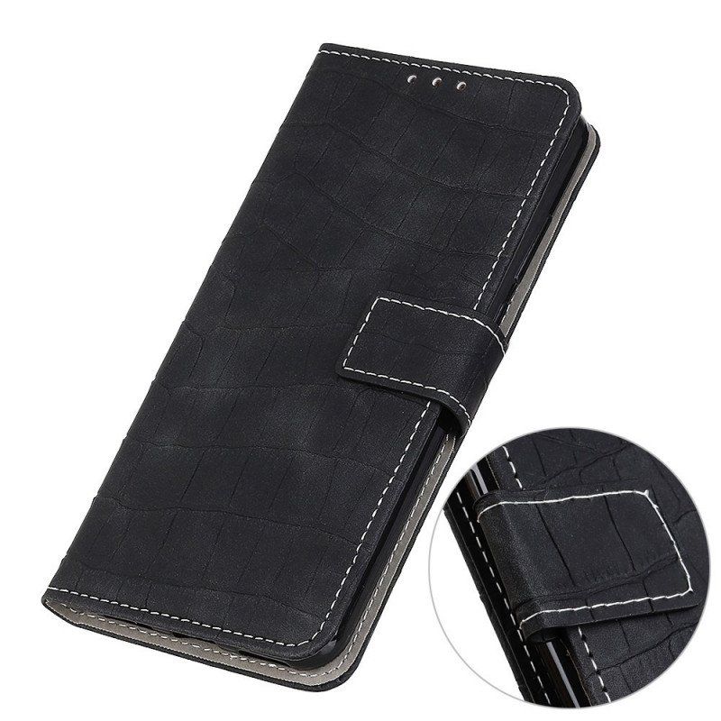 Etui Folio do Samsung Galaxy M23 5G Styl Skóry Krokodyla