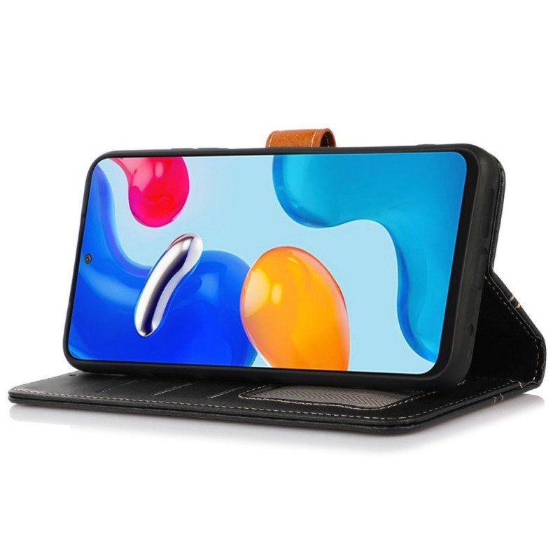 Etui Folio do Samsung Galaxy M23 5G Taśma Tapicerska