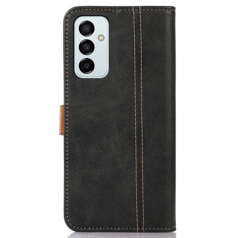 Etui Folio do Samsung Galaxy M23 5G Taśma Tapicerska