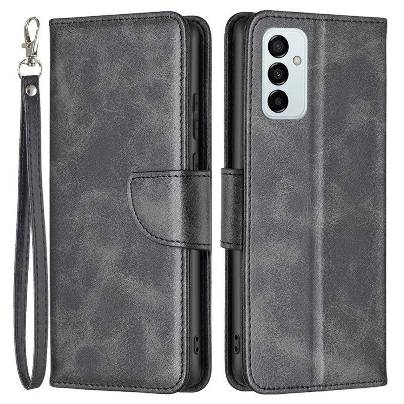 Etui Folio do Samsung Galaxy M23 5G Ukośne Zapięcie Z Paskiem