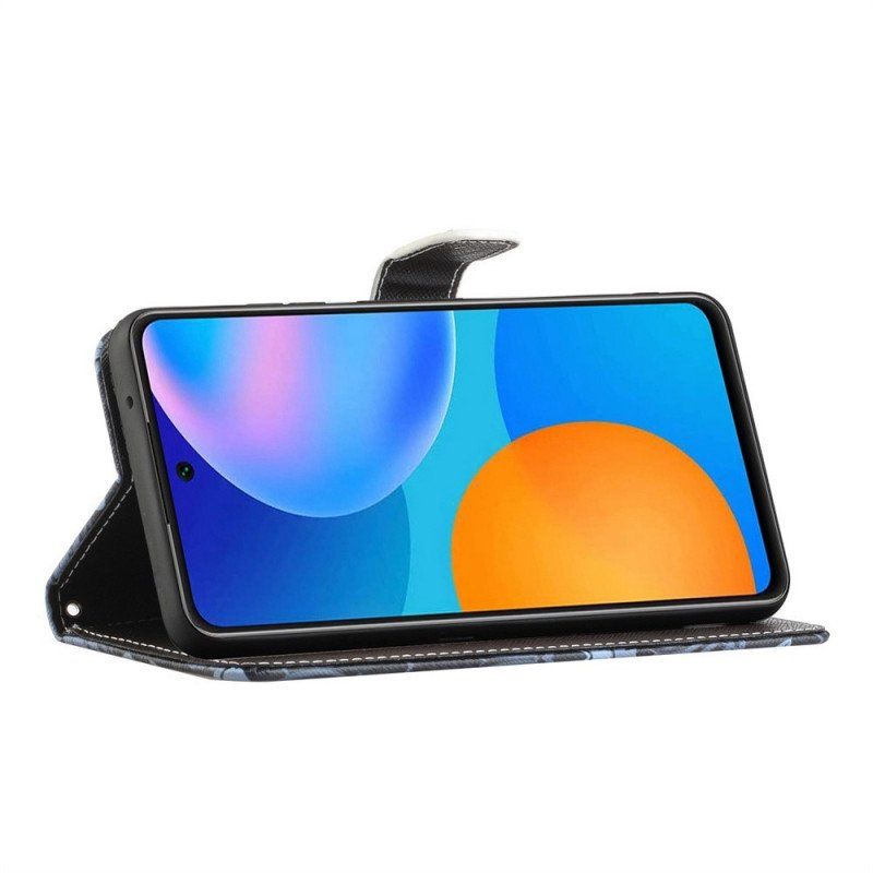 Etui Folio do Samsung Galaxy M23 5G z Łańcuch Smycz Wilk