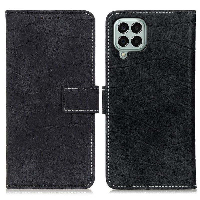 Etui Folio do Samsung Galaxy M33 5G Efekt Skóry Krokodyla