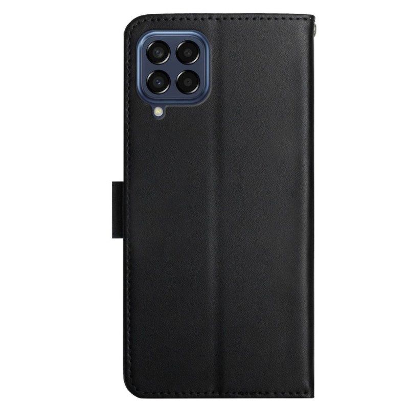 Etui Folio do Samsung Galaxy M33 5G Prawdziwa Skóra Nappa