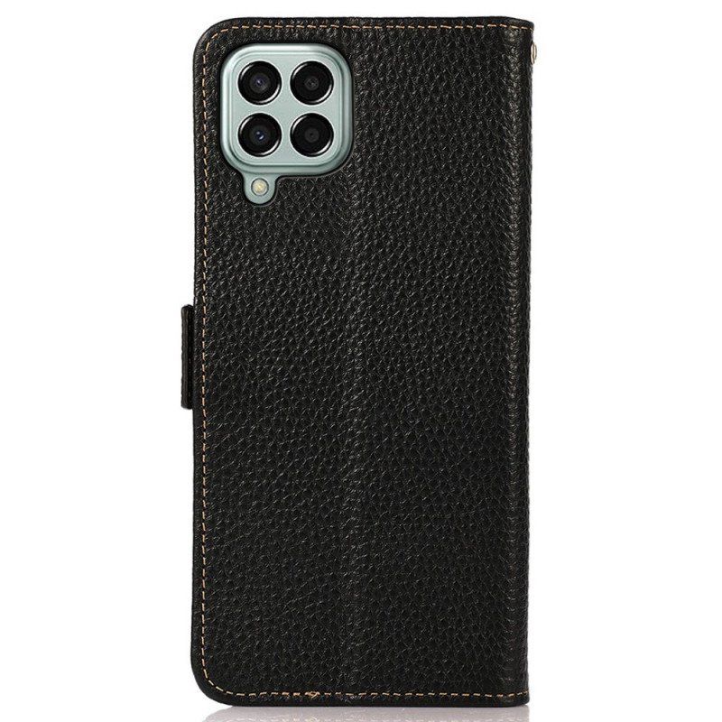 Etui Folio do Samsung Galaxy M33 5G Skóra Liczi Khazneh Rfid