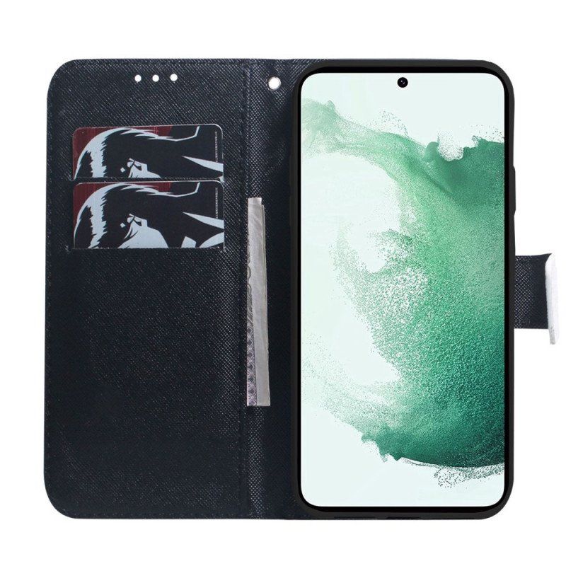 Etui Folio do Samsung Galaxy M33 5G Telefon Z Emotikonami