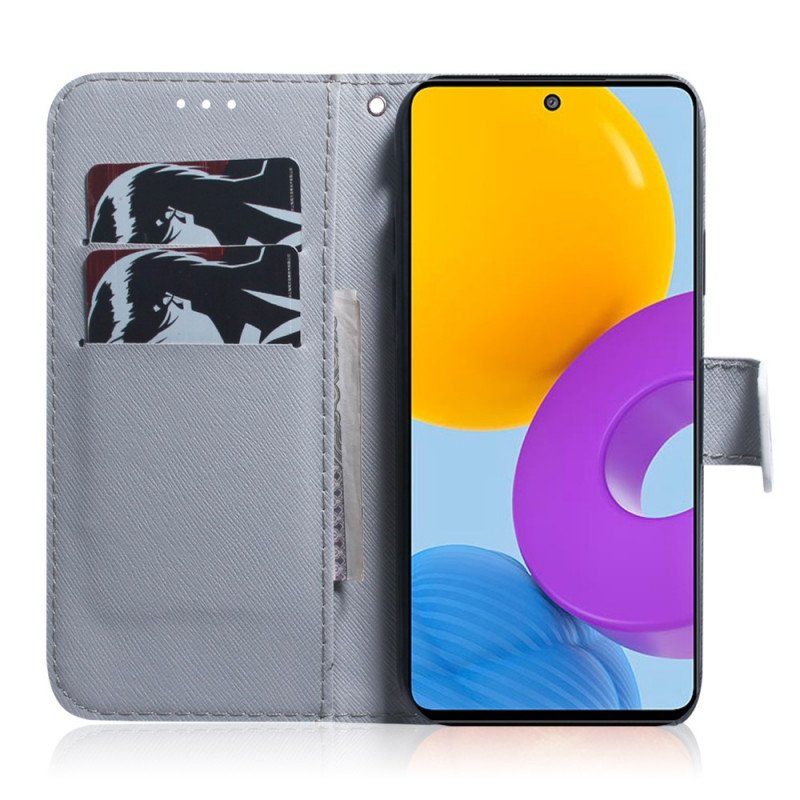 Etui Folio do Samsung Galaxy M52 5G Biały Tygrys