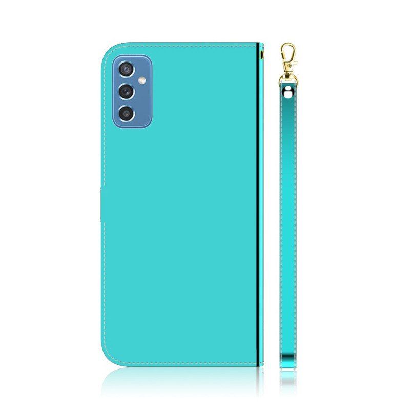 Etui Folio do Samsung Galaxy M52 5G Lustro Ze Sztucznej Skóry