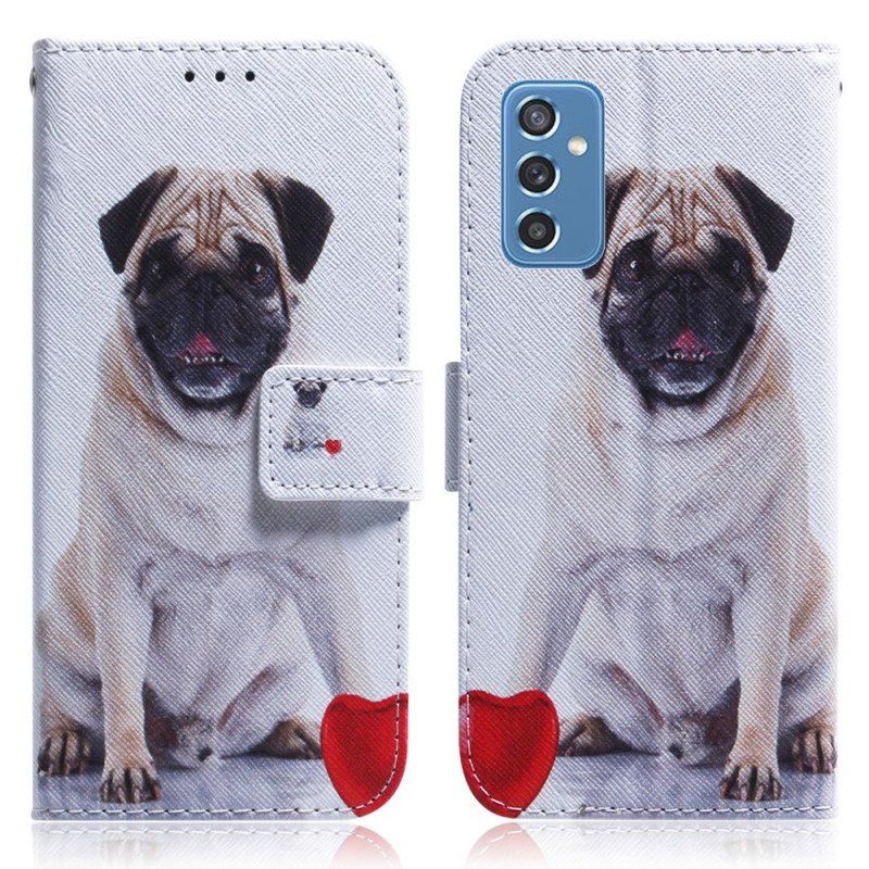 Etui Folio do Samsung Galaxy M52 5G Mops Pies