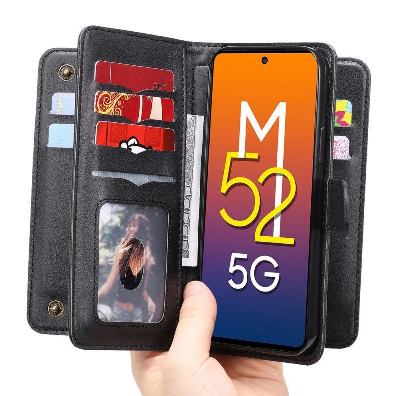 Etui Folio do Samsung Galaxy M52 5G Portfel Skóra I Portfel