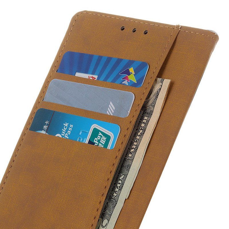 Etui Folio do Samsung Galaxy M52 5G Prosty Efekt Skóry