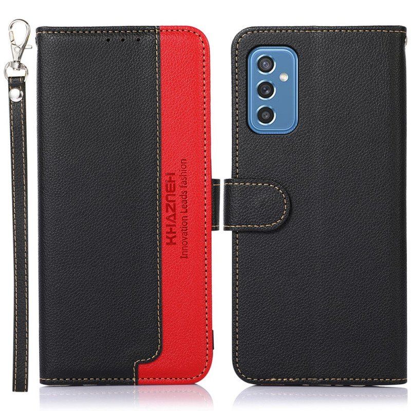 Etui Folio do Samsung Galaxy M52 5G Rfid Khazneh W Stylu Liczi