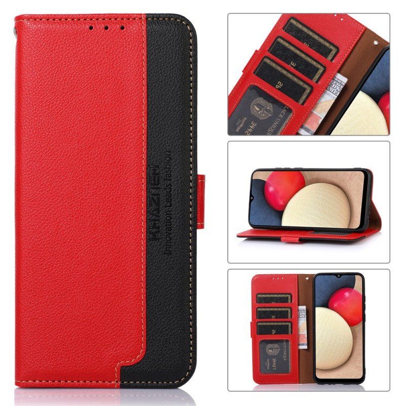 Etui Folio do Samsung Galaxy M52 5G Rfid Khazneh W Stylu Liczi