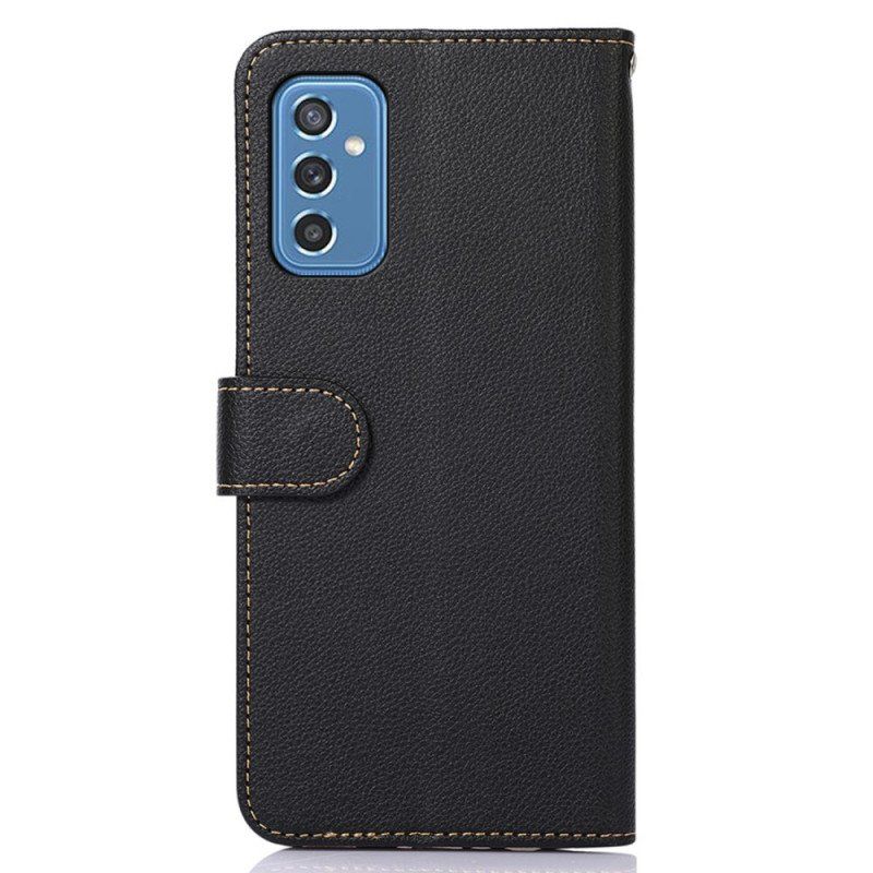 Etui Folio do Samsung Galaxy M52 5G Rfid Khazneh W Stylu Liczi