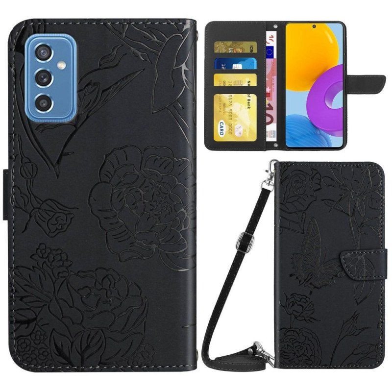 Etui Folio do Samsung Galaxy M52 5G Wzory Róż