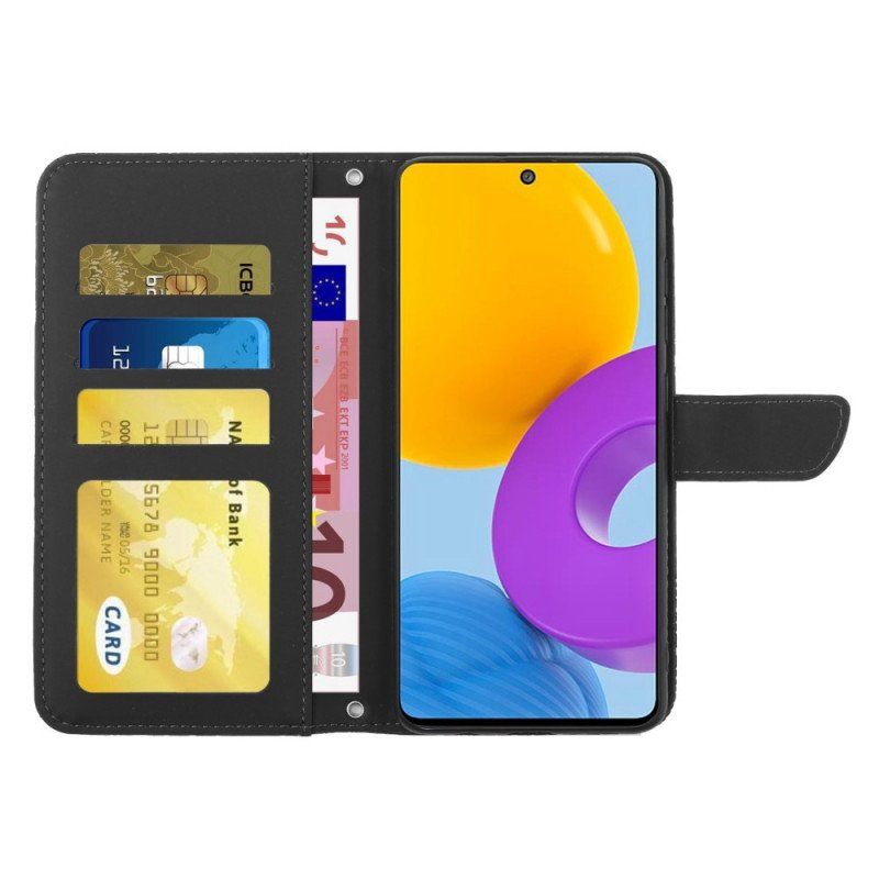 Etui Folio do Samsung Galaxy M52 5G Wzory Róż