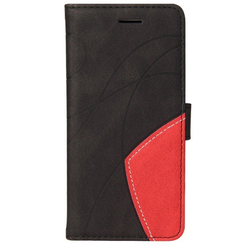 Etui Folio do Samsung Galaxy M52 5G z Łańcuch Linia Tuszu Do Smyczy