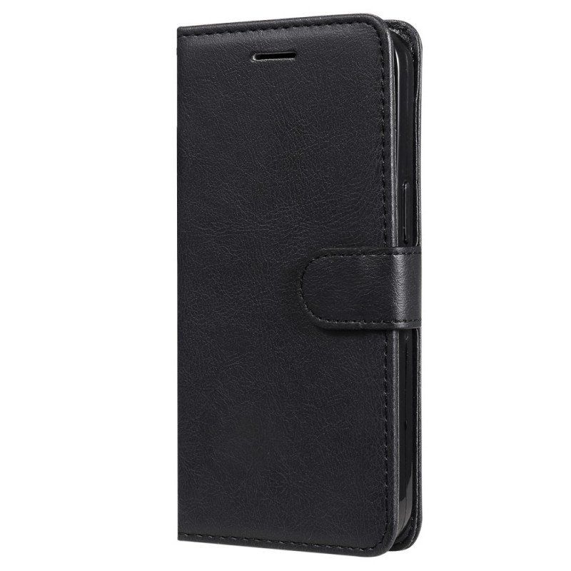 Etui Folio do Samsung Galaxy M52 5G z Łańcuch Paskowata Matowa Skóra