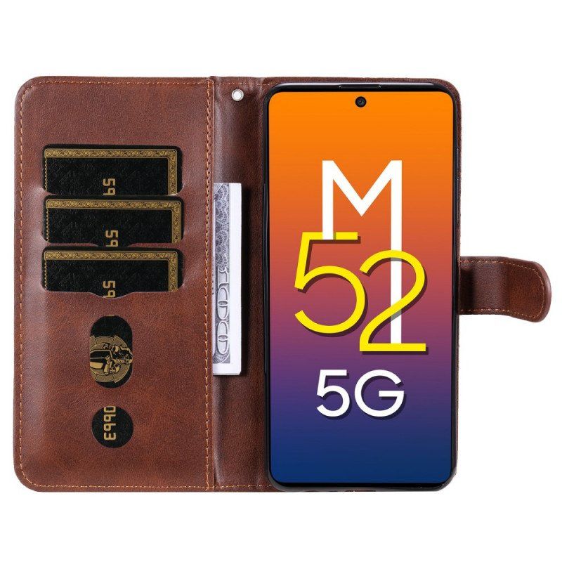 Etui Folio do Samsung Galaxy M52 5G Zamek Błyskawiczny