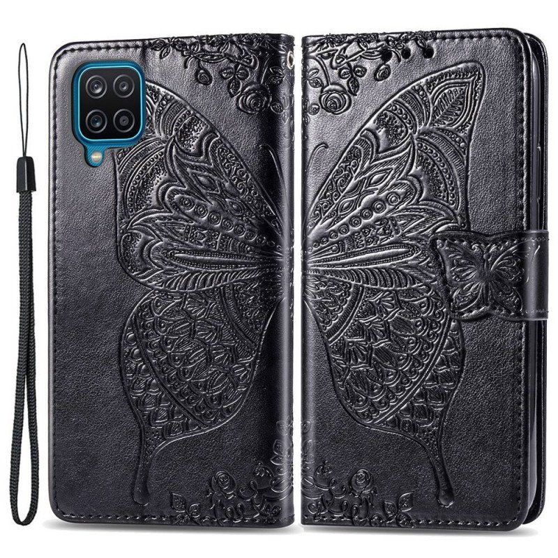 Etui Folio do Samsung Galaxy M53 5G Barokowy Motyl