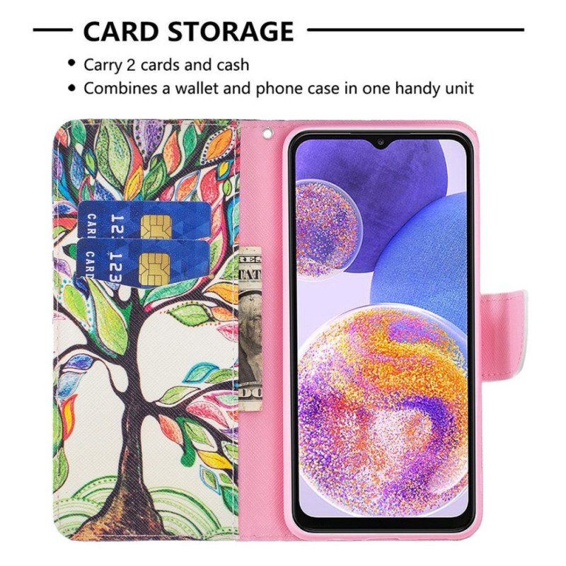 Etui Folio do Samsung Galaxy M53 5G Drzewo