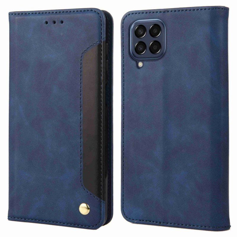 Etui Folio do Samsung Galaxy M53 5G Dwukolorowa Elegancja