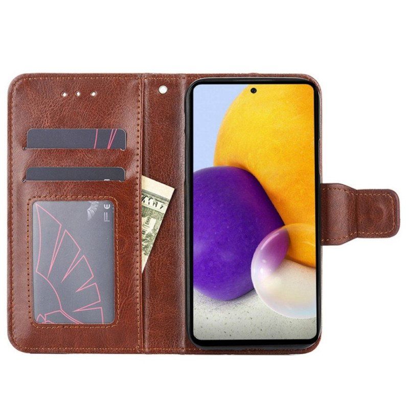 Etui Folio do Samsung Galaxy M53 5G Efekt Skóry Vintage