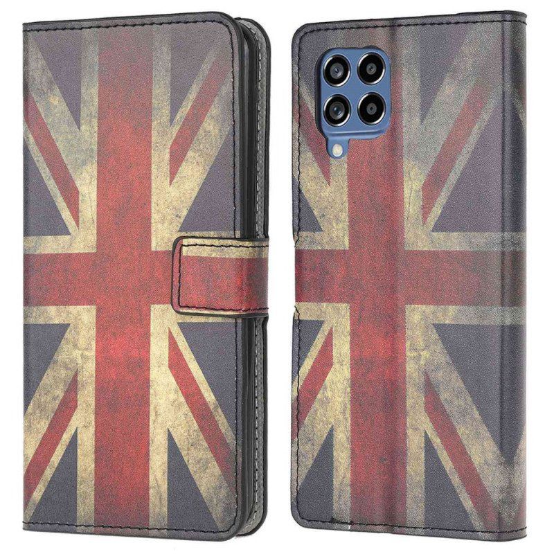 Etui Folio do Samsung Galaxy M53 5G Flaga Angielska