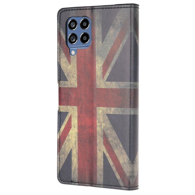 Etui Folio do Samsung Galaxy M53 5G Flaga Angielska