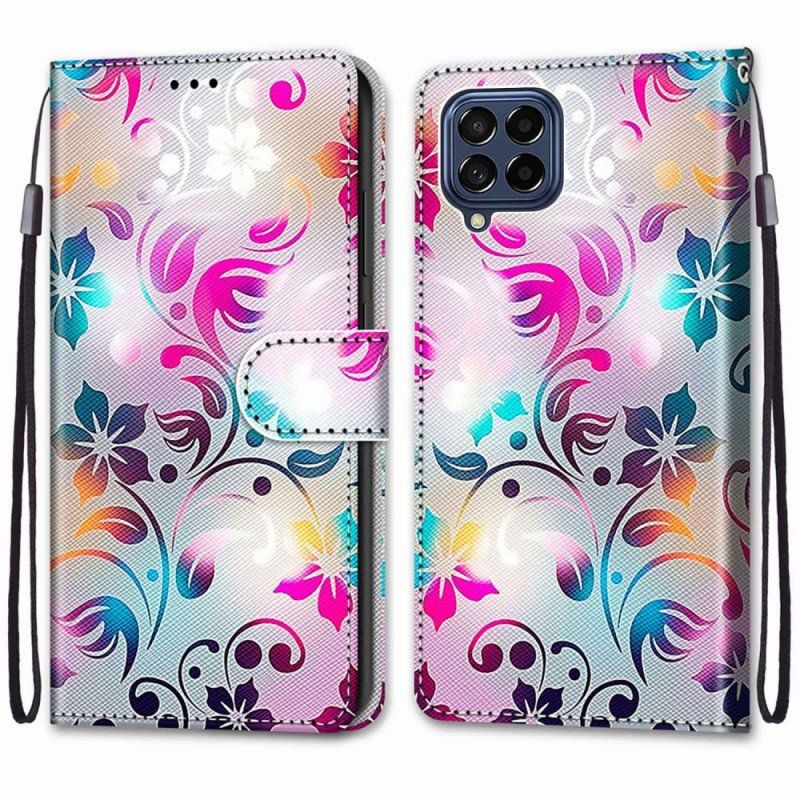 Etui Folio do Samsung Galaxy M53 5G Grafika Ze Smyczą