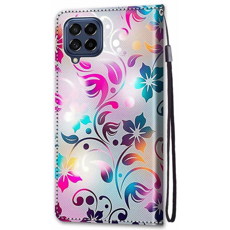 Etui Folio do Samsung Galaxy M53 5G Grafika Ze Smyczą