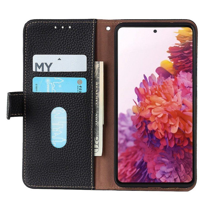 Etui Folio do Samsung Galaxy M53 5G Khazneh Skóra Liczi