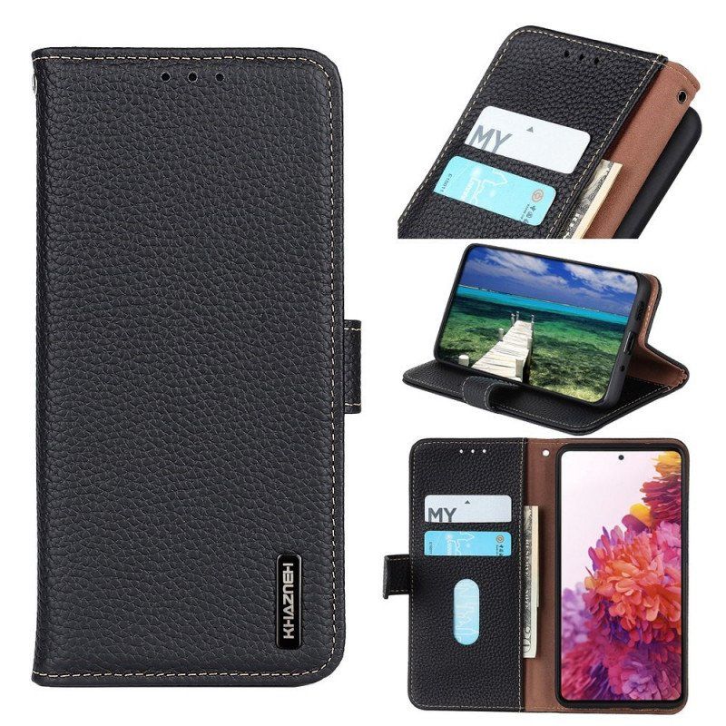 Etui Folio do Samsung Galaxy M53 5G Khazneh Skóra Liczi