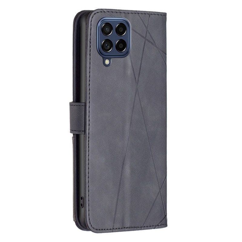 Etui Folio do Samsung Galaxy M53 5G Kolorowe Trójkąty Binfena