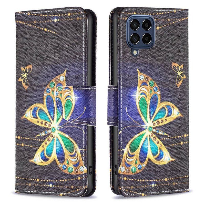 Etui Folio do Samsung Galaxy M53 5G Królewski Motyl