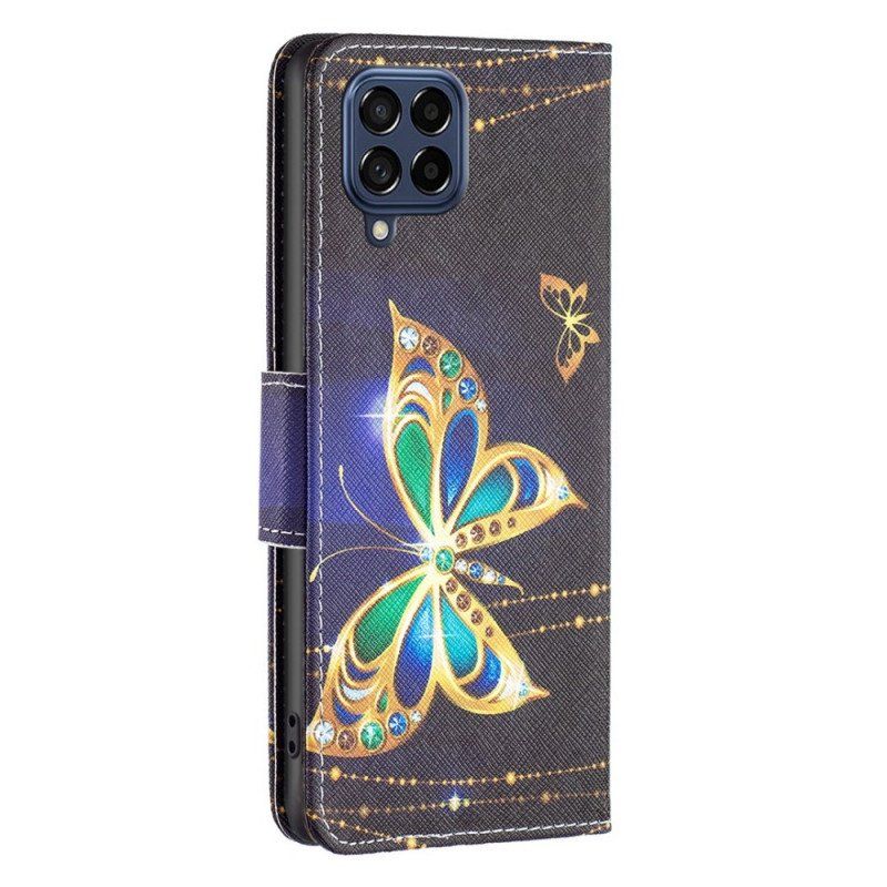 Etui Folio do Samsung Galaxy M53 5G Królewski Motyl