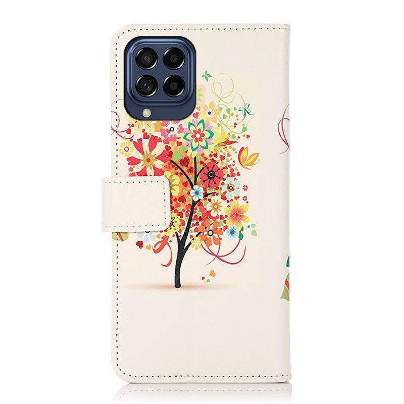 Etui Folio do Samsung Galaxy M53 5G Kwitnące Drzewo