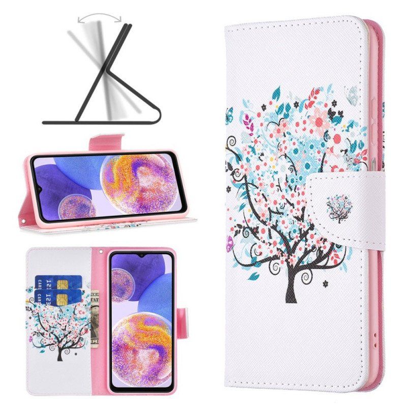 Etui Folio do Samsung Galaxy M53 5G Kwitnące Drzewo