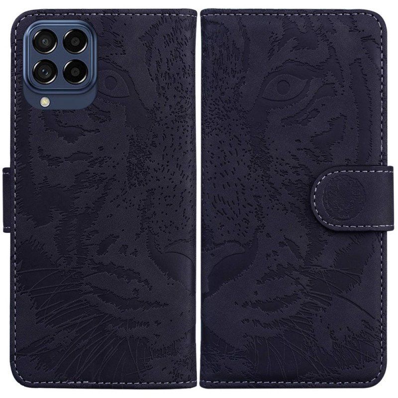 Etui Folio do Samsung Galaxy M53 5G Nadruk Tygrysa