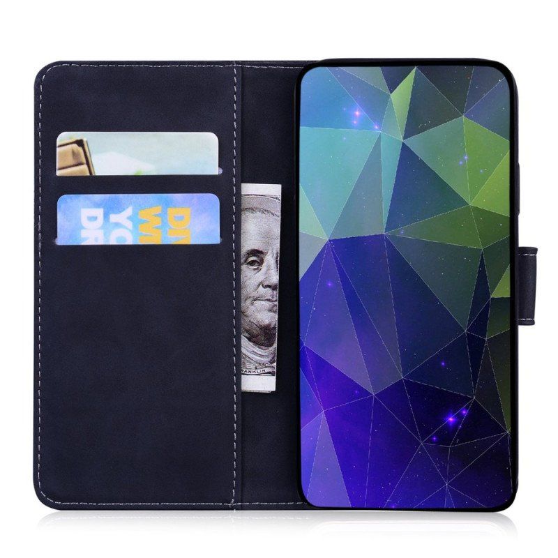 Etui Folio do Samsung Galaxy M53 5G Nadruk Tygrysa