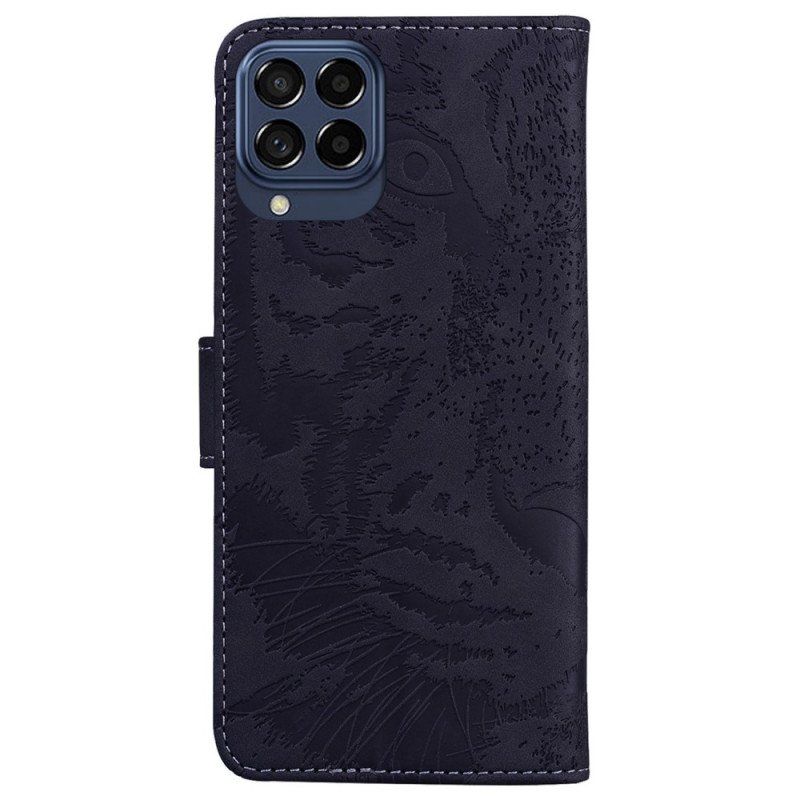 Etui Folio do Samsung Galaxy M53 5G Nadruk Tygrysa