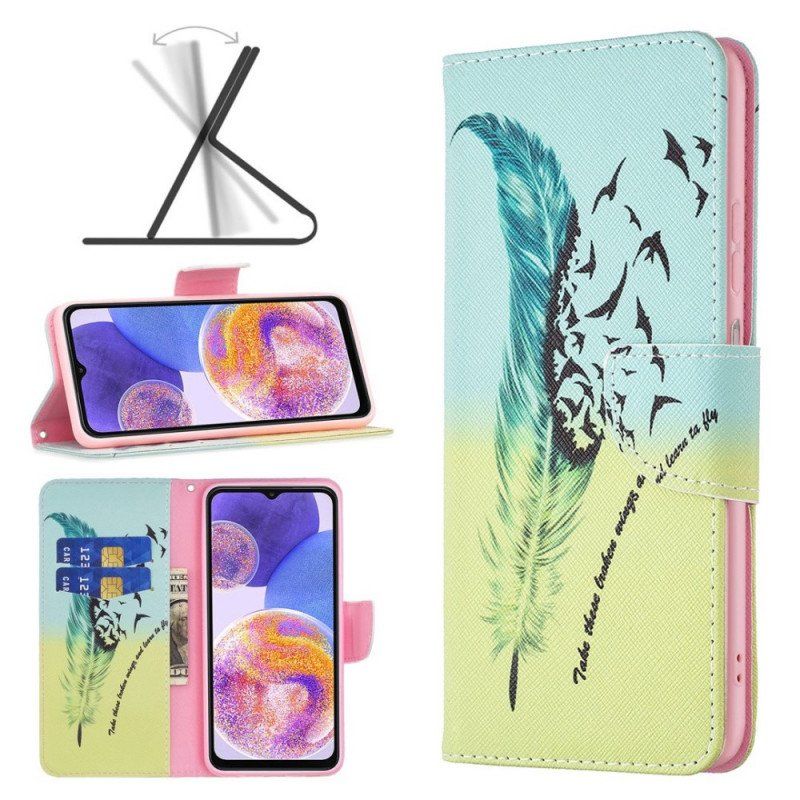 Etui Folio do Samsung Galaxy M53 5G Pióro