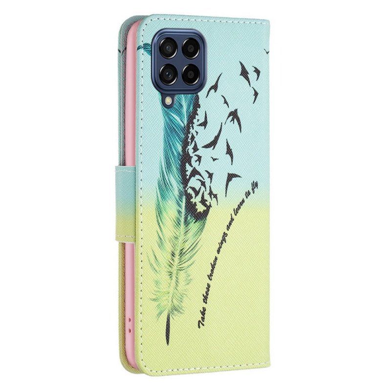 Etui Folio do Samsung Galaxy M53 5G Pióro