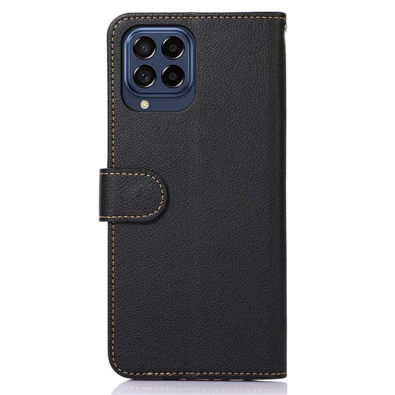 Etui Folio do Samsung Galaxy M53 5G Rfid Khazneh W Stylu Liczi