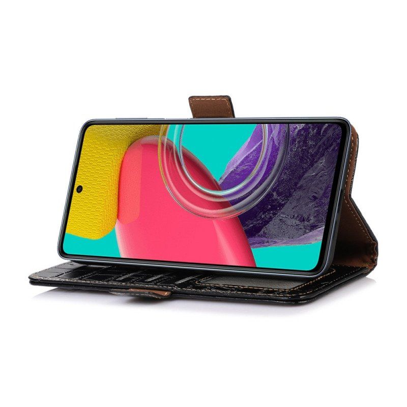 Etui Folio do Samsung Galaxy M53 5G Rfid W Stylu Krokodyla