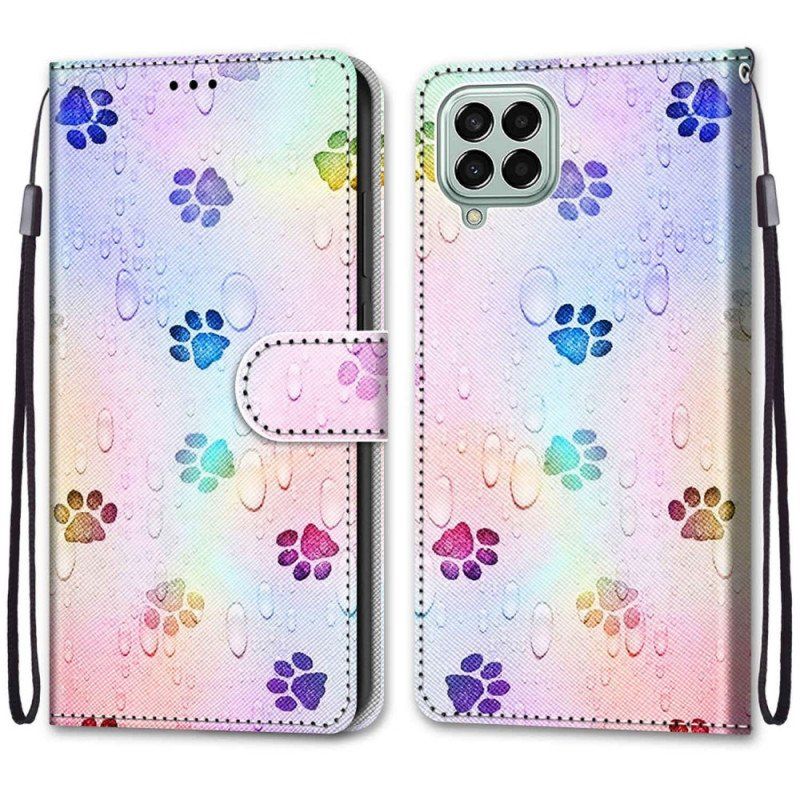 Etui Folio do Samsung Galaxy M53 5G Ślady Kota